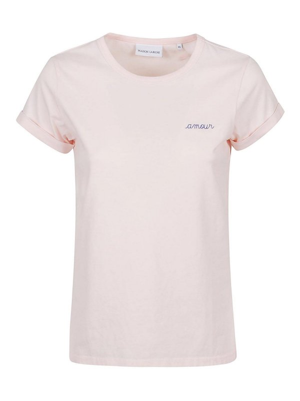 MAISON LABICHE: Camisetas - Camiseta - Color Carne Y Neutral