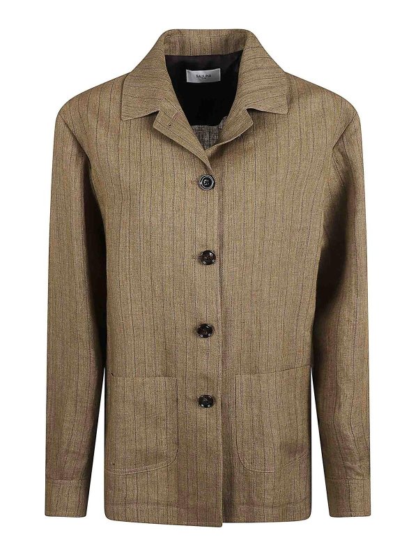 SAULINA: casual jackets - Linen Jacket