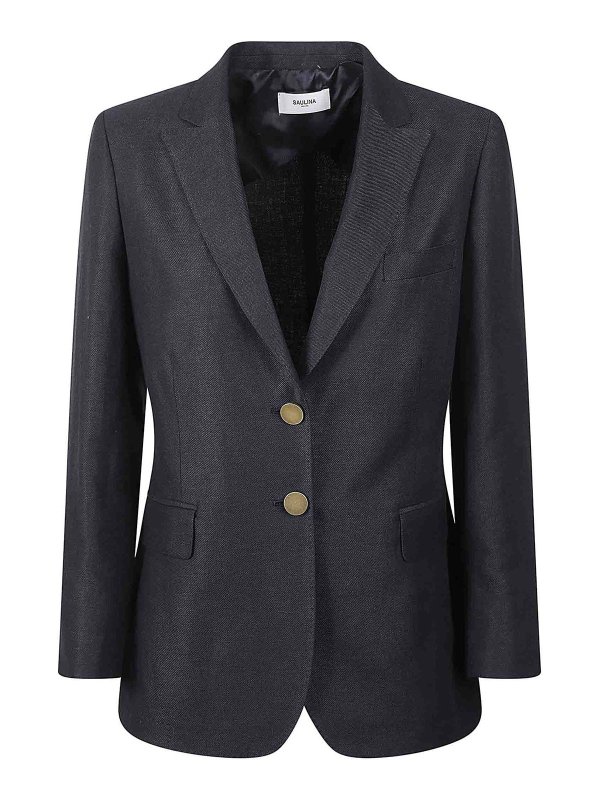 SAULINA: Chaquetas casual - Chaqueta Casual - Azul