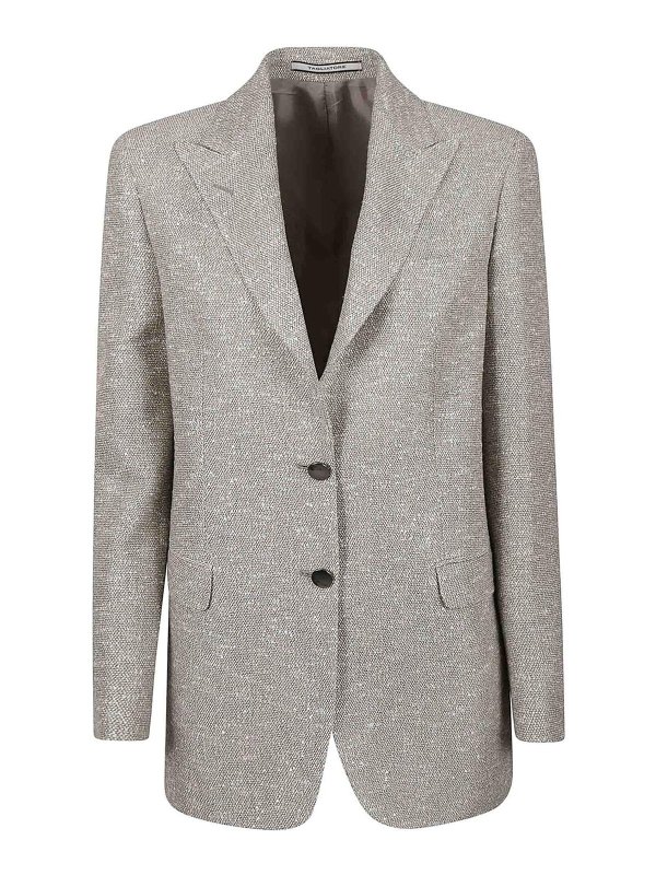 ジャケット TAGLIATORE Women Jackets JBERTHA16B160064T1292 BEIGE Tagliatore Viscose Blend Jacket - Beige | JBERTHA160064T1292