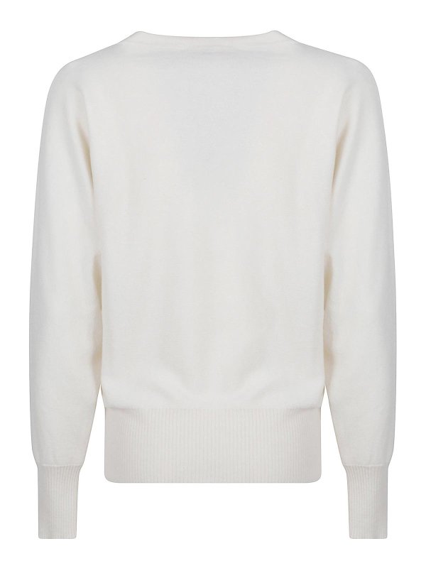 eleven88: U-Boot-Ausschnitt online - U-Boot-Pullover - Weiß