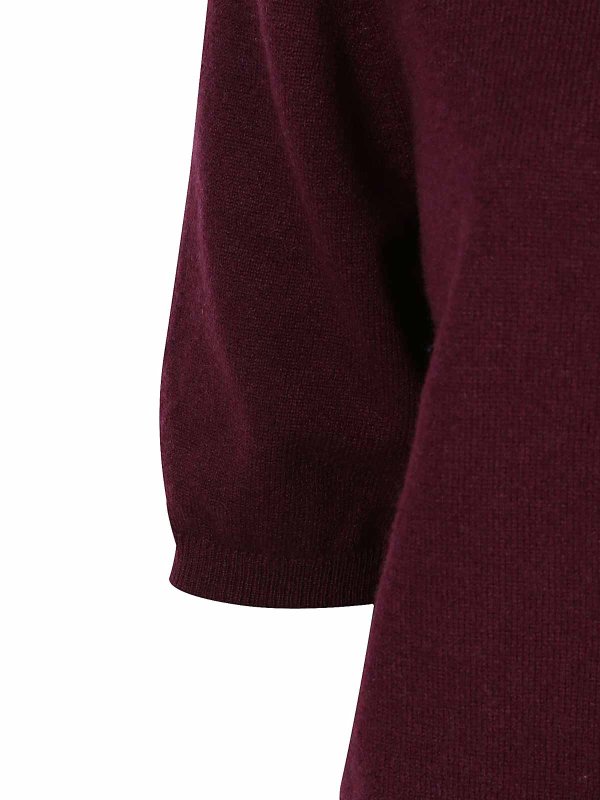 The Best Shops eleven88: U-Boot-Ausschnitt - U-Boot-Pullover - Dunkelrot