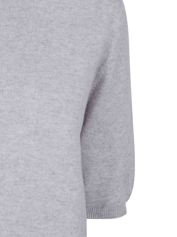 The Best Shops eleven88: U-Boot-Ausschnitt - U-Boot-Pullover - Grau