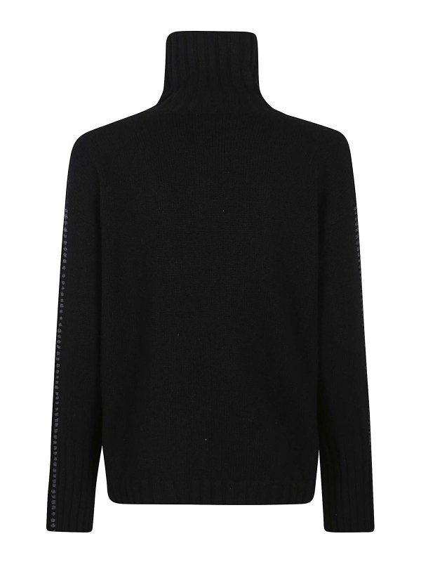 eleven88: maglia collo a barchetta online - Maglie Nero