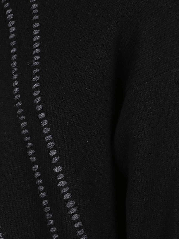 The Best Shops eleven88: maglia collo a barchetta - Maglie Nero