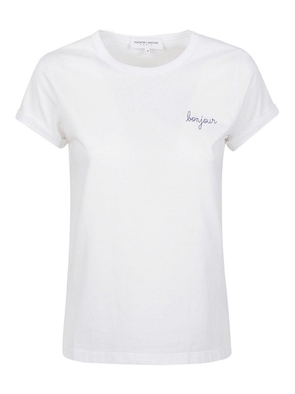 MAISON LABICHE: T-shirts - T-Shirt - Weiß
