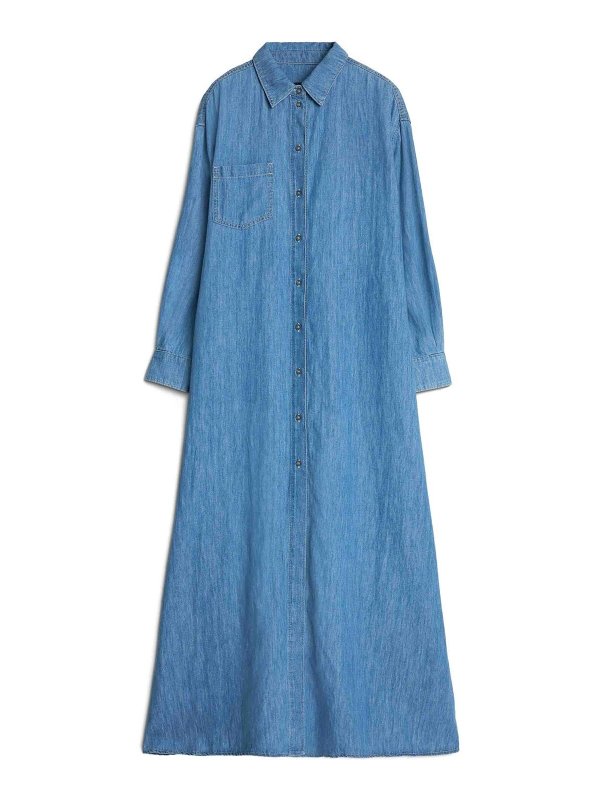 7 FOR ALL MANKIND: Maxi robe - Maxi Robe - Bleu