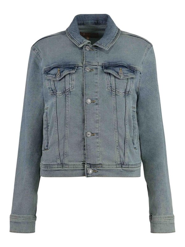 7 FOR ALL MANKIND: denim jacket - Denim jacket