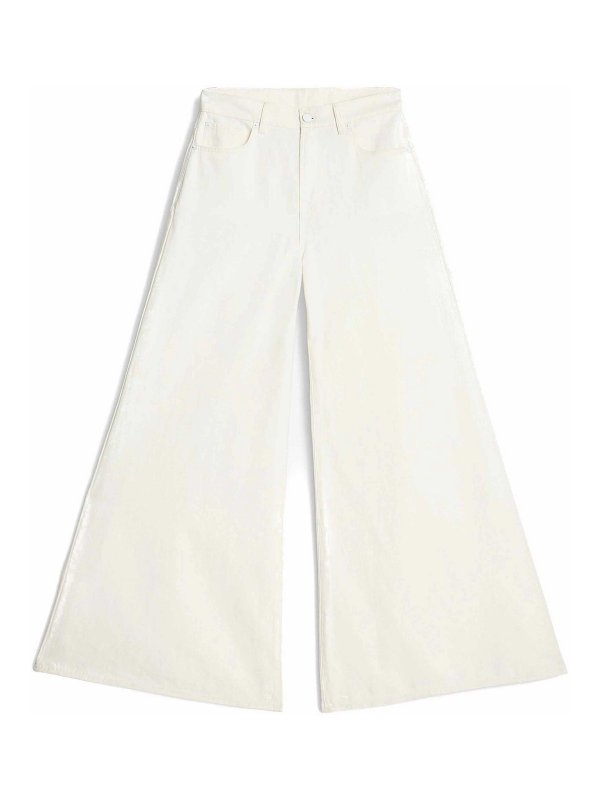 7 FOR ALL MANKIND: Pantalons casual - Pantalons Décontractés - Blanc