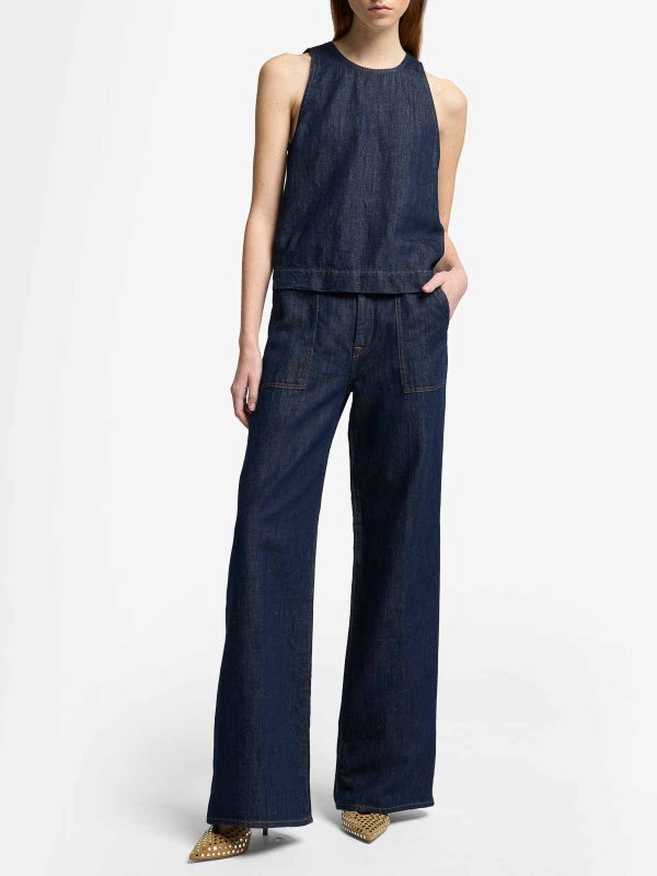 7 FOR ALL MANKIND: ストレートジーンズ online - ストレートジーンズ - ブルー