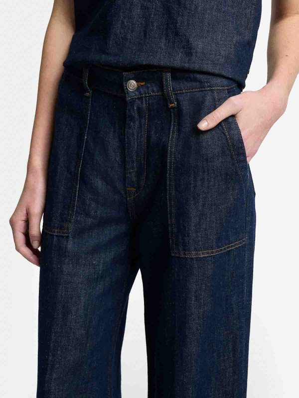 ストレートジーンズ - ブルー shop online: 7 FOR ALL MANKIND