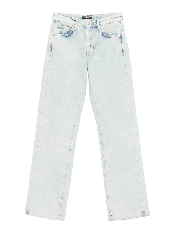 7 FOR ALL MANKIND: トラウザーショーツ - ショートパンツ - ブルー