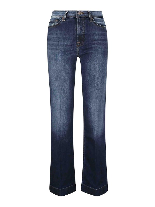 7 FOR ALL MANKIND: ブーツカットジーンズ - ブーツカットジーンズ - ブルー
