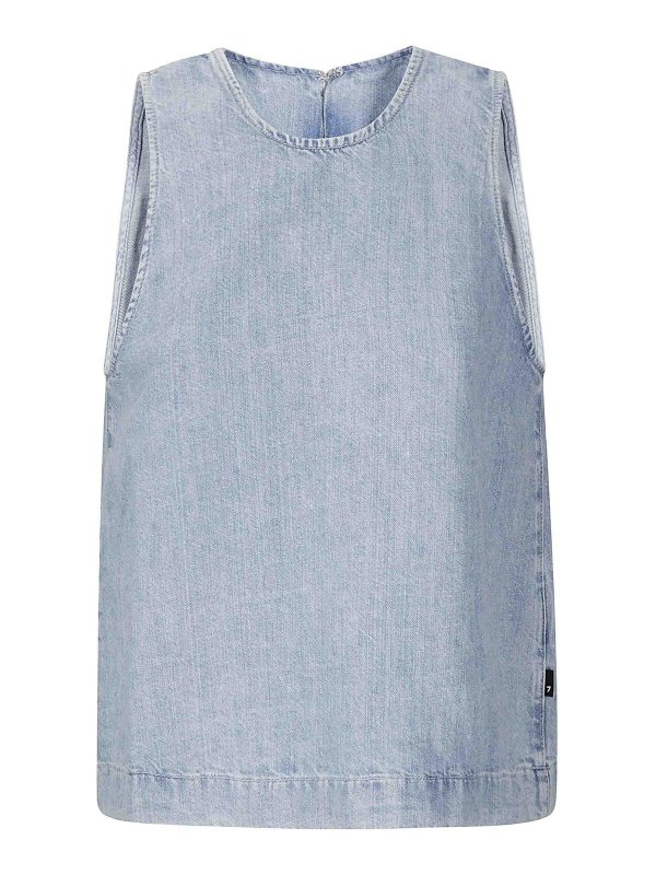 7 FOR ALL MANKIND: Tops und Tank Tops - Top - Blau