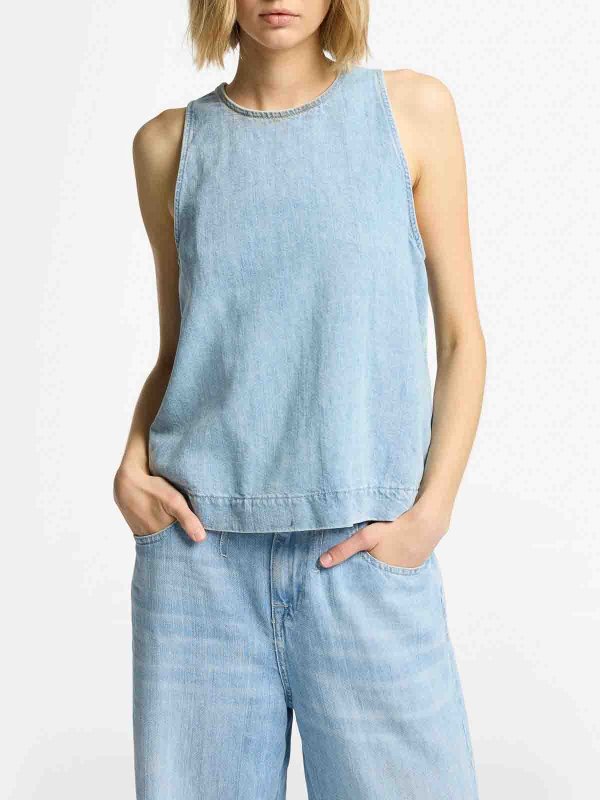 Top - Blau shop online: 7 FOR ALL MANKIND