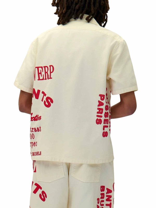 Red Print Beige Shirt shop online: ESSENTIEL ANTWERP