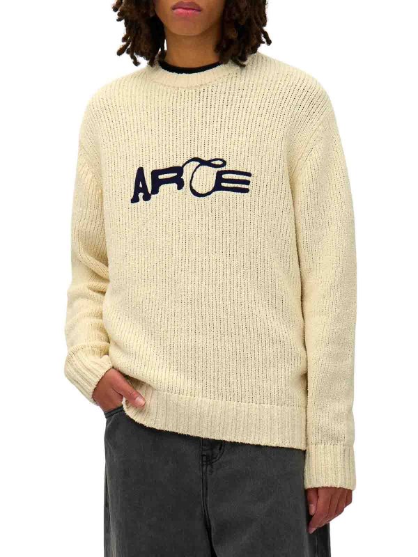 The Best Shops ESSENTIEL ANTWERP: Strickpullover mit Rundhalsausschnitt - Rundhalspullover - Creme