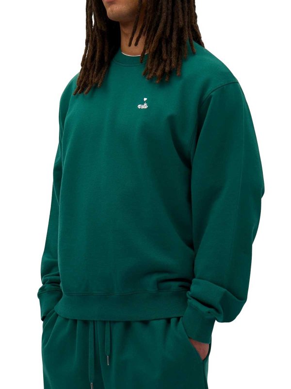 Pull col rond shop online Pull Col Rond - Vert