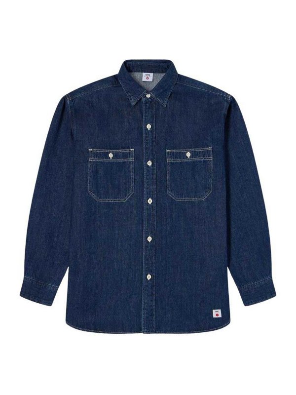 EDWIN: シャツ - シャツ - ミディアムウォッシュ