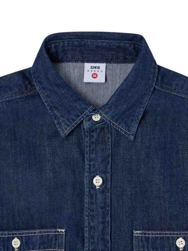 The Best Shops EDWIN: シャツ - シャツ - ミディアムウォッシュ