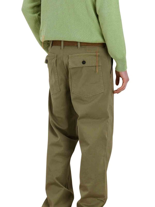 The Best Shops FORTELA: カジュアルパンツ - ライトグリーン