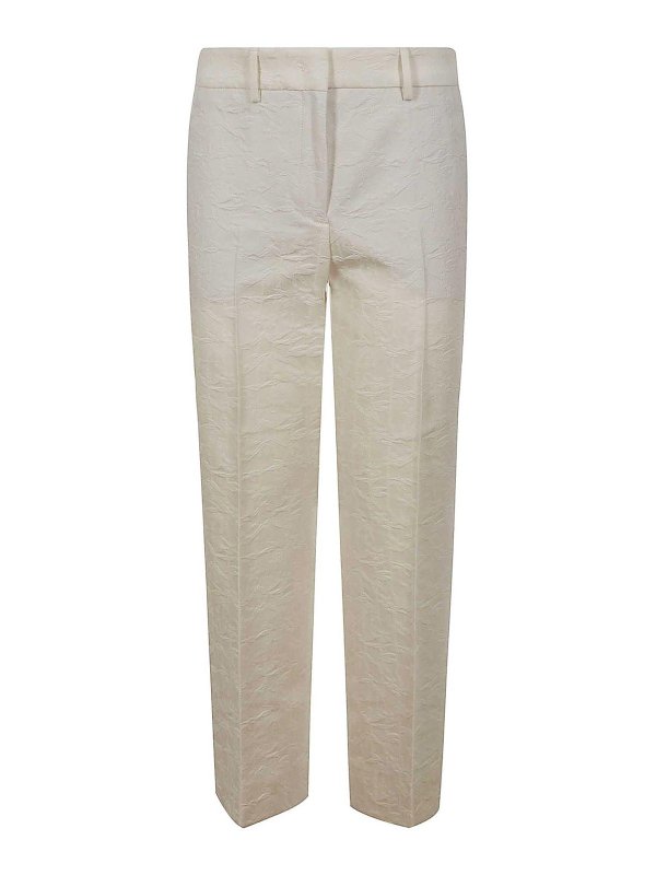 INCOTEX: カジュアルトラウザー - カジュアルパンツ - 白