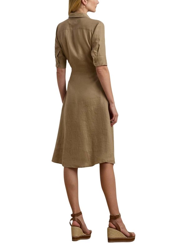【送料&関税込】Polo Ralph Lauren Wakana Elbow Sleeve Day Dr Women's Lauren Ralph Lauren Plus Size Wakana Elbow Sleeve