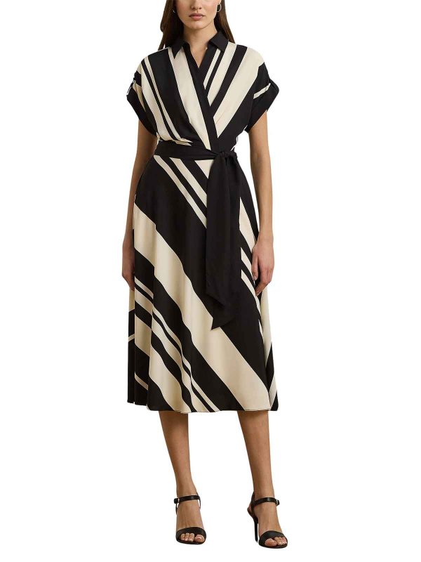 膝丈ドレス - 黒 shop online: LAUREN RALPH LAUREN