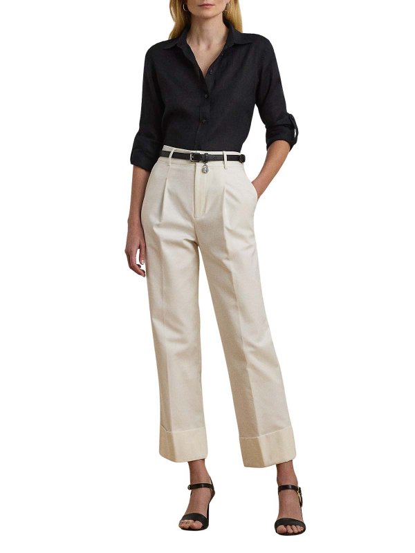 LAUREN RALPH LAUREN: casual trousers online - Zeeya Ankle Flat Front