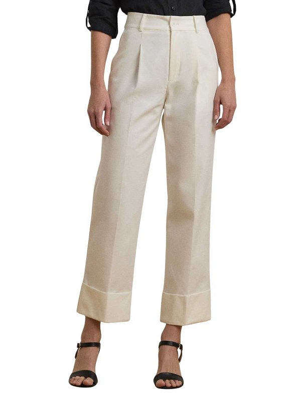 The Best Shops LAUREN RALPH LAUREN: casual trousers - Zeeya Ankle Flat Front