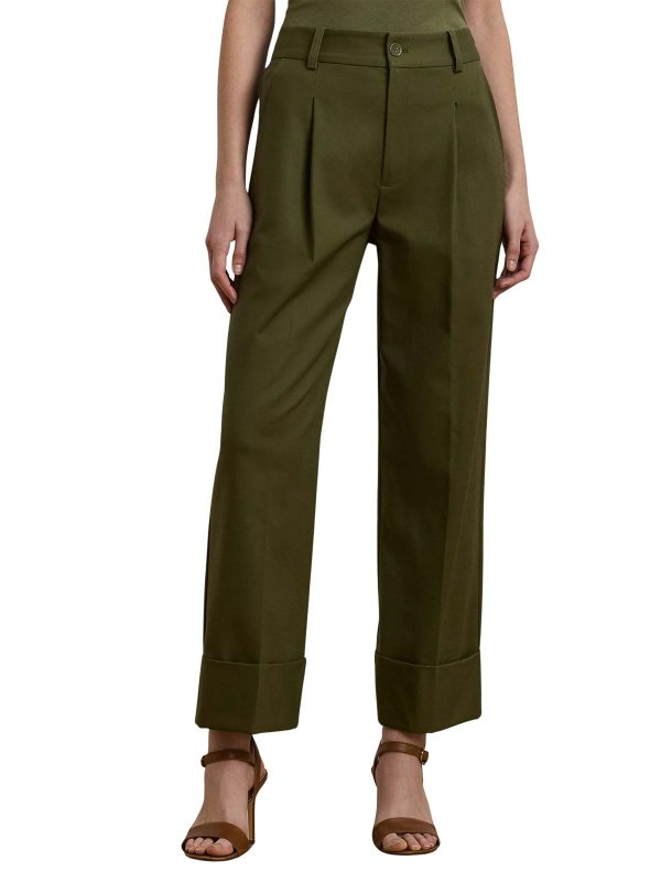 The Best Shops LAUREN RALPH LAUREN: Casual Hosen - Casual Hose - Grün