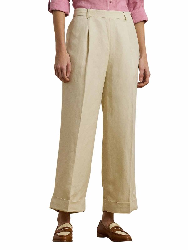 LAUREN RALPH LAUREN: casual trousers online - Yaitlee Ankle Pleated