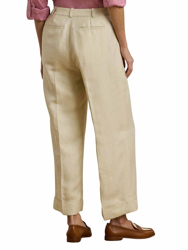 The Best Shops LAUREN RALPH LAUREN: casual trousers - Yaitlee Ankle Pleated
