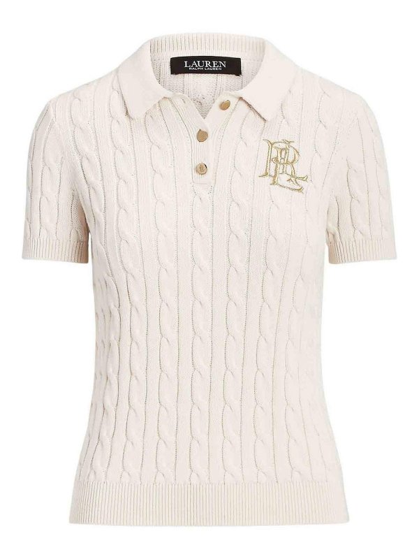 LAUREN RALPH LAUREN: polo shirts - Natrissa Short Sleeve Pullover