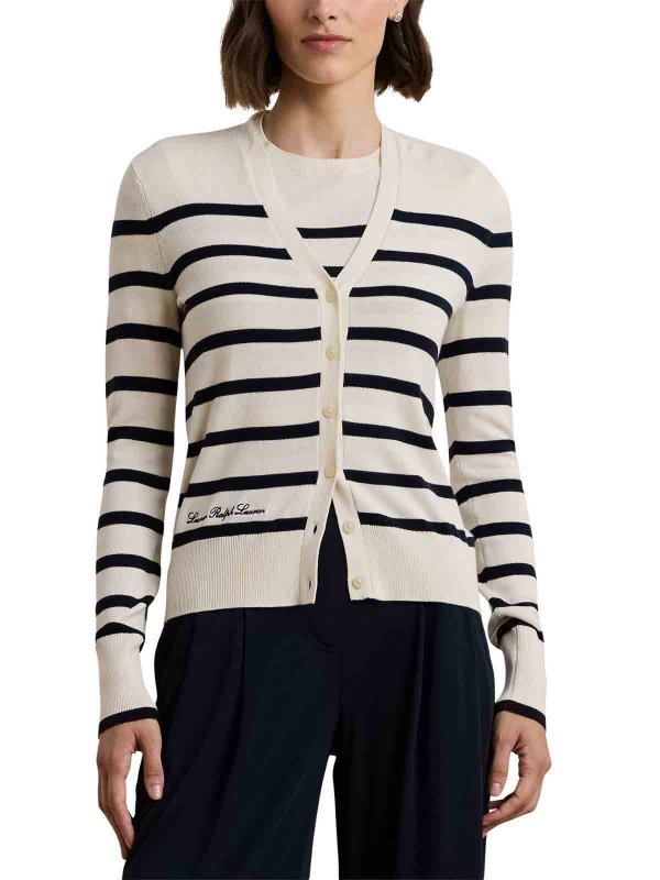 LAUREN RALPH LAUREN: カーディガン online - カーディガン - クリーム