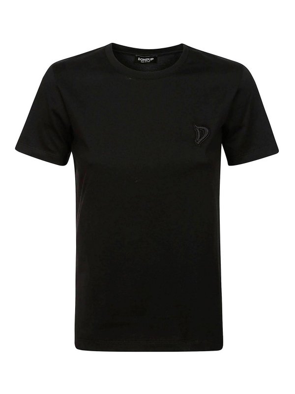 DONDUP: T-shirts - T-Shirt - Schwarz