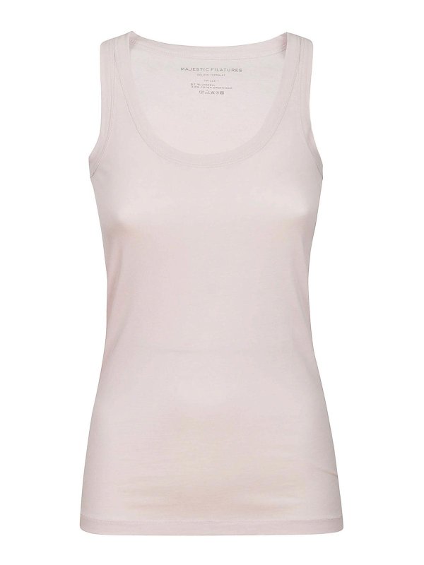 Majestic Filatures: Tops und Tank Tops - Top - Weiß