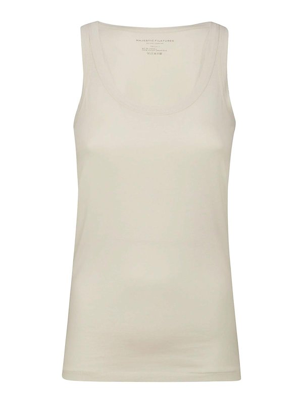 Majestic Filatures: Tops y camisetas sin mangas - Top - Crema