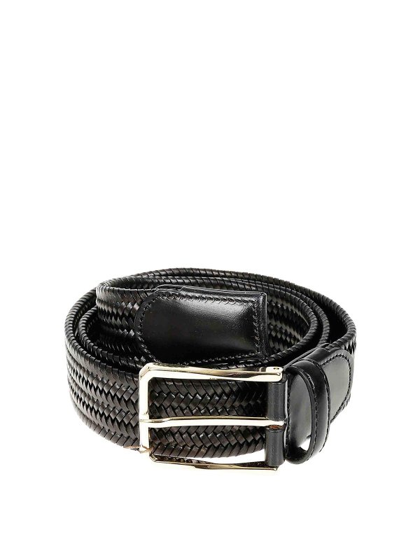 CANALI: Cinturones - Cinturón - Negro