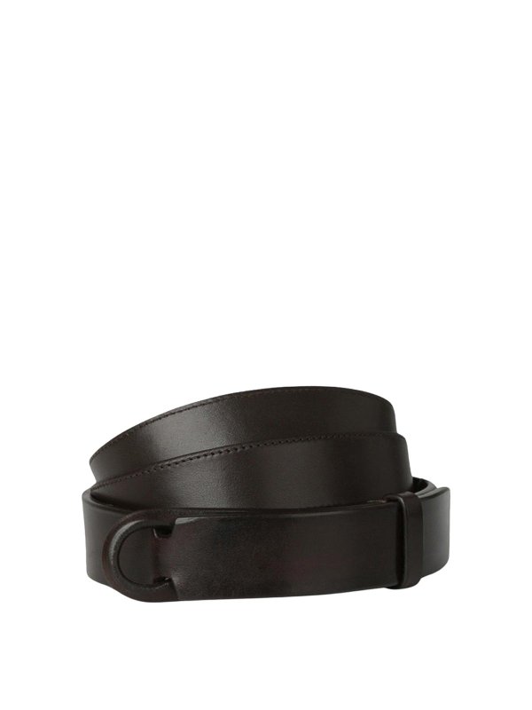 ORCIANI: Cinturones - Cinturón - Marrón Oscuro