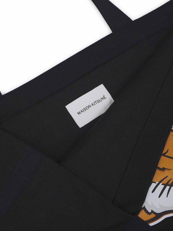 The Best Shops MAISON KITSUNÉ: Sacs à main - Sac Cabas - Noir