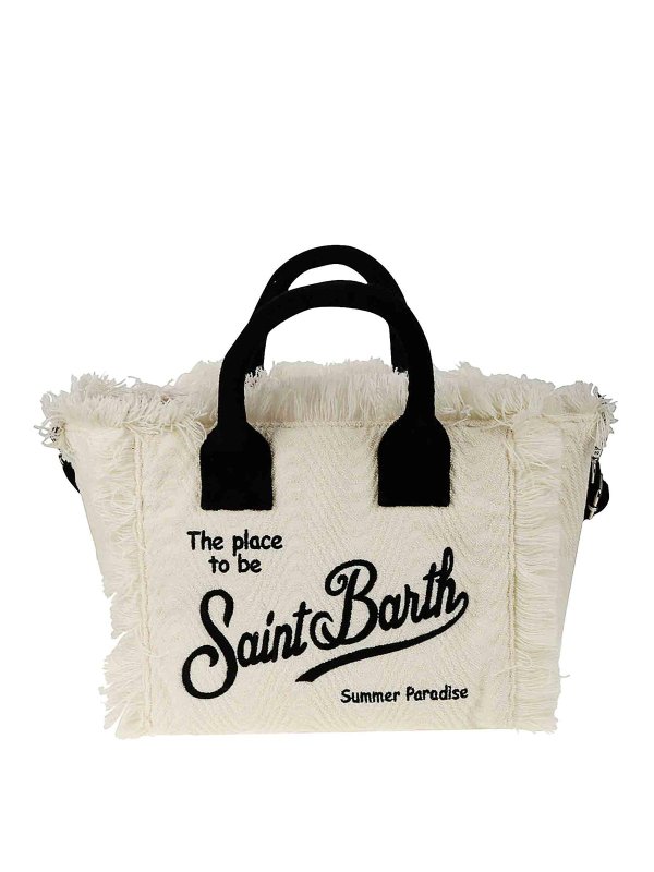 MC2 SAINT BARTH: Handtaschen - Shopper - Weiß