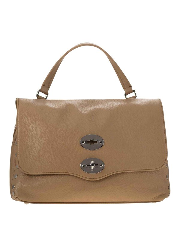 ZANELLATO: totes bags - Daily brown postina cantucci s