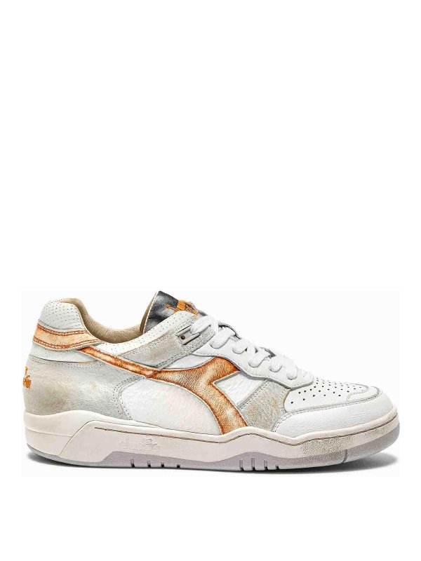 Diadora Heritage: Chaussures de sport - Baskets - Blanc