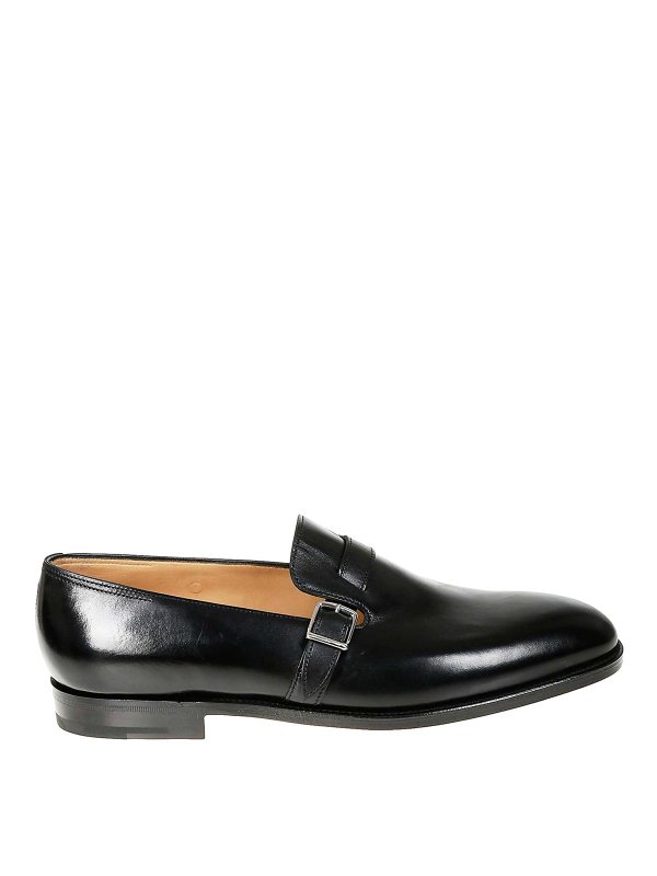 JOHN LOBB: ロファー＆スリッパ - ローファー - 黒