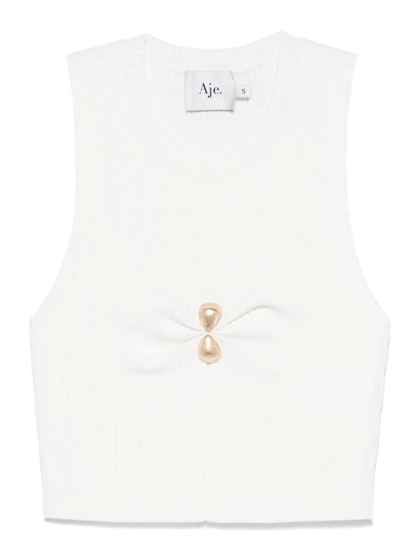 AJE: Tops & Débardeurs - Top - Blanc