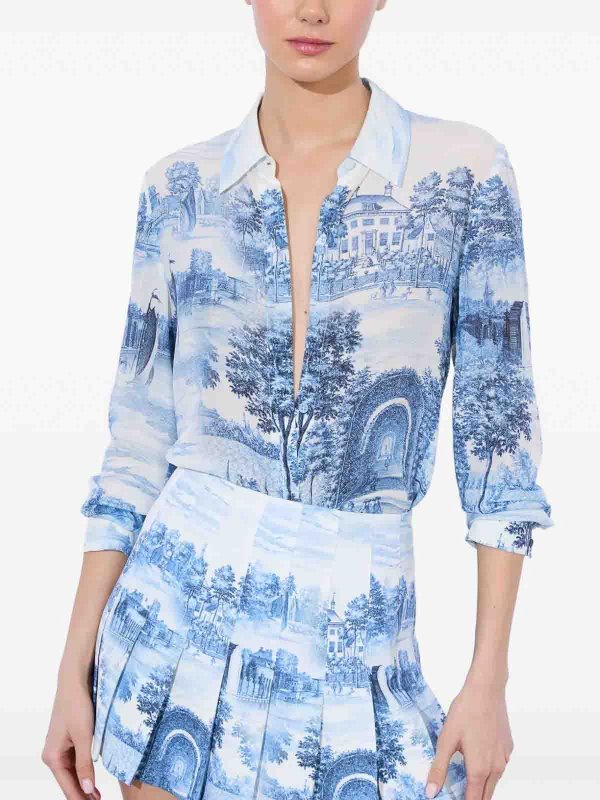 ALICE+OLIVIA: Tops & Tank tops online - Willa Placket Top