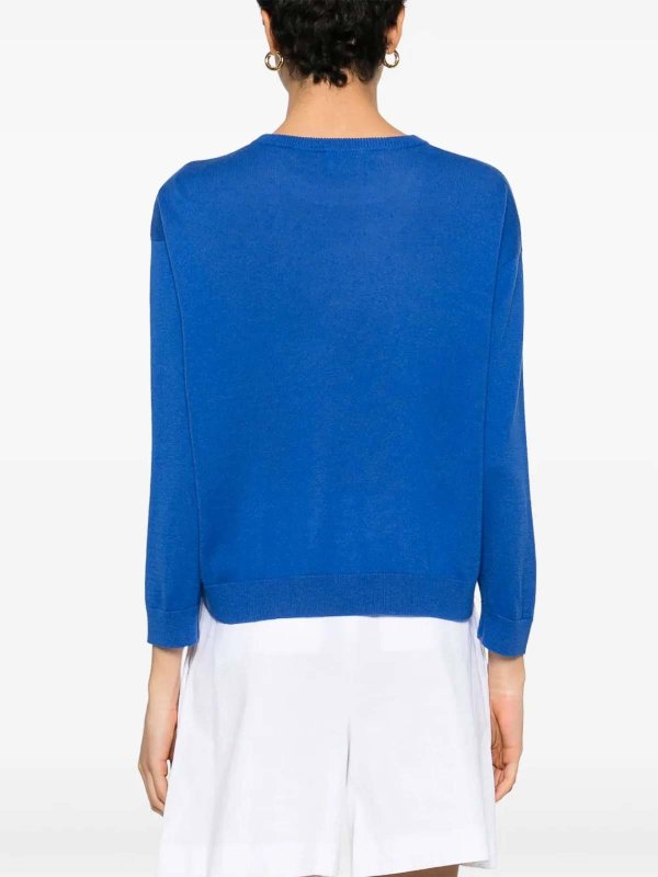 Rundhalspullover - Blau shop online: BE YOU