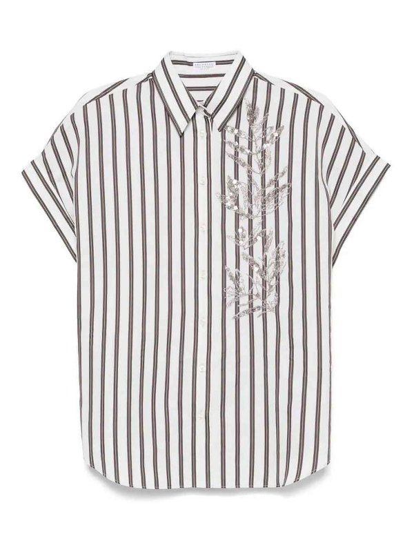 BRUNELLO CUCINELLI: シャツ - シャツ - 白