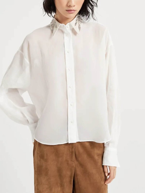 BRUNELLO CUCINELLI: シャツ online - シャツ - 白